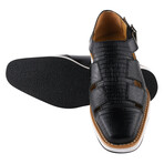 Adam //  Buckled Fisherman Sandal // Black (US: 9.5)