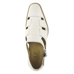Adam //  Buckled Fisherman Sandals // Cream (US: 11)