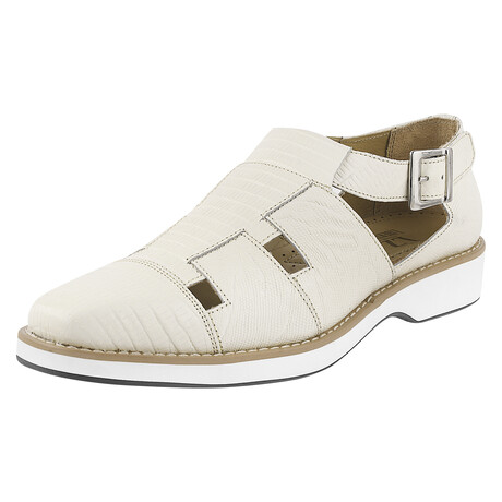 Adam //  Buckled Fisherman Sandal // Cream (US: 7)