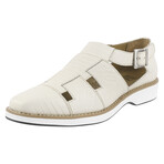 Adam //  Buckled Fisherman Sandals // Cream (US: 11)