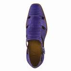 Adam //  Buckled Fisherman Sandals // Purple (US: 9.5)