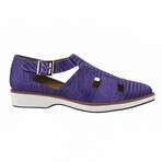 Adam //  Buckled Fisherman Sandals // Purple (US: 9.5)