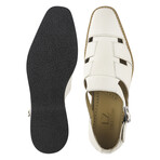 Adam //  Buckled Fisherman Sandals // Cream (US: 11)