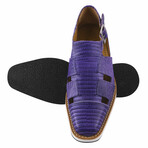 Adam //  Buckled Fisherman Sandals // Purple (US: 9.5)