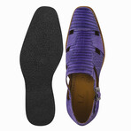 Adam //  Buckled Fisherman Sandals // Purple (US: 9.5)