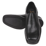 Rozar // Leather Slip-On Loafers // Black (US: 9.5)