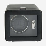 Wolf 1834 // Windsor Leather Single Watch Winder With Cover // Black // 4525029