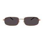 Unisex // GUCCI GG1457S 001 Pilot Sunglasses // Gold + Dark Gray Lenses
