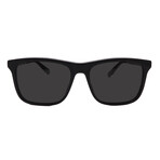 GUCCI // Men's // /GG0381SN 007 Square Sunglasses // Black + Dark Gray Polarized