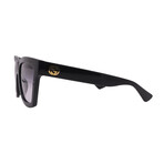 Unisex  // GUCCI GG1714S 001 Square Sunglasses // Black  + Gray Gradient Lenses