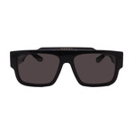 Unisex  // GUCCI GG1460S 001 Square Sunglasses // Black + Dark Gray Lenses