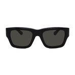 Unisex  // GUCCI GG1668S 001 Square Sunglasses // Black  + Dark Gray Lenses