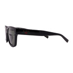 Unisex // GUCCI GG1857SK 001 Square Sunglasses // Black + Dark Gray Lenses