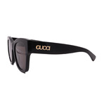 Unisex  // GUCCI GG1789S 001 Square Sunglasses // Black  + Dark Gray Lenses