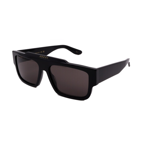 Unisex  // GUCCI GG1460S 001 Square Sunglasses // Black + Dark Gray Lenses