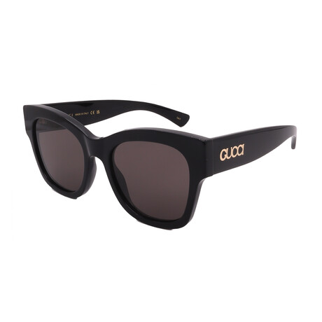 Unisex  // GUCCI GG1789S 001 Square Sunglasses // Black  + Dark Gray Lenses