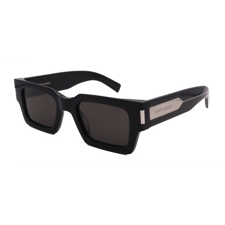 Unisex  // Saint Laurent  SL572 001 Square Sunglasses // Black  + Gray  Lenses