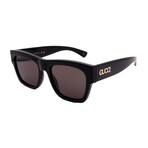 Gucci // Men's // GG1793S 001 Square Sunglasses // Black Gold + Dark Gray Lenses