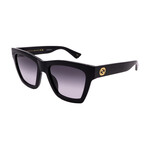 Unisex  // GUCCI GG1714S 001 Square Sunglasses // Black  + Gray Gradient Lenses
