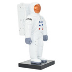 Adam & Friends Home Decor Moon-Man Sculpture | 1-Piece | Red, White & Blue
