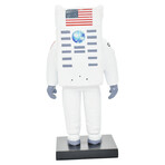 Adam & Friends Home Decor Moon-Man Sculpture | 1-Piece | Red, White & Blue