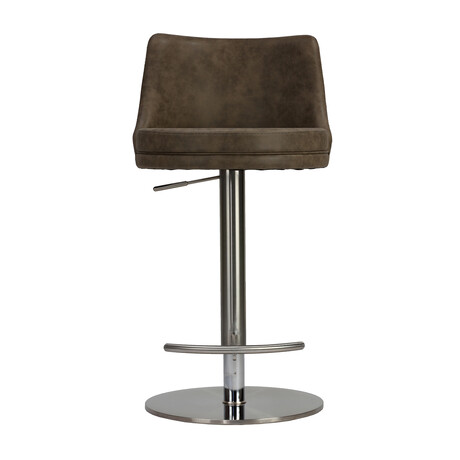 Eros Adjustable Height Swivel Stool with Heavy Base // Retro Taupe