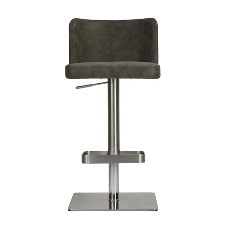 Hercules Adjustable Height Swivel Stool with Heavy Base // Retro Grey