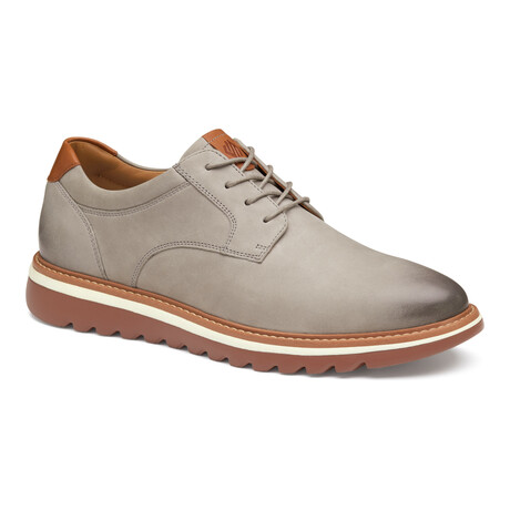 Nubuck Braydon Plain Toe Derbys // Gray (8)