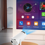 Pro Mini Smart Projector with Android TV & Apps
