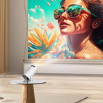Pro Mini Smart Projector with Android TV & Apps