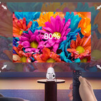 Pro Mini Smart Projector with Android TV & Apps