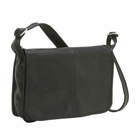 Constancio Large East West Messenger - Vaquetta Leather (Tan)