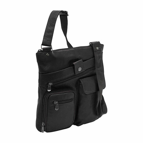 Angeles Flat Medium Messenger - Vaquetta Leather (Tan)