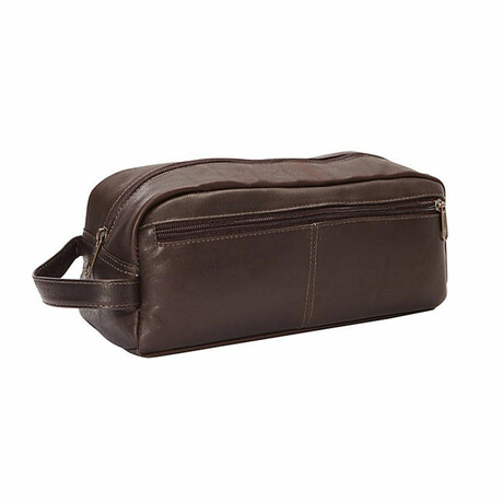 Agapito XL Dop Kit - Vaquetta Leather (Tan)