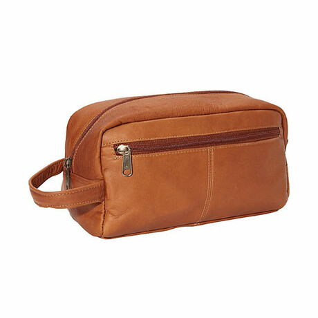 Amador Tall Dop Kit - Vaquetta Leather (Tan)