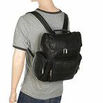 Ademar Large Back Pack - Vaquetta Leather (Tan)