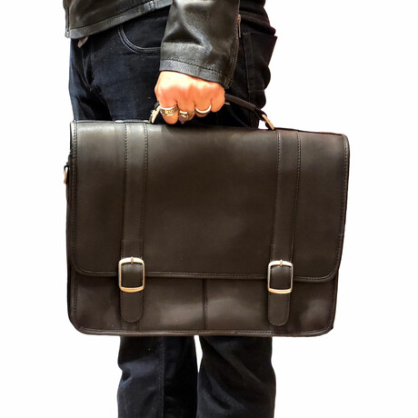 Fargo Large Briefcase  - Vaquetta Leather (Tan)