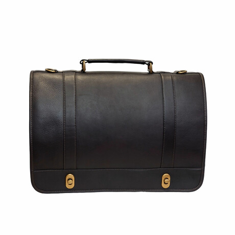 Charlie Large Briefcase - Vaquetta Leather (Tan)