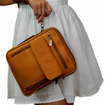 Daza Messenger Bag - Vaquetta Leather (Tan)