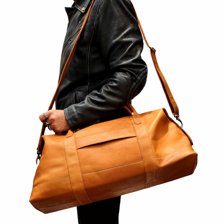 Andres Large Carry On -Vaquetta Leather (Tan)