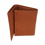 Abel Small Trifold Wallet - Vaquetta Leather (Tan)