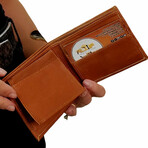 Axel Small Bifold Wallet - Vaquetta Leather (Tan)
