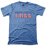 America Free  T-Shirt // Triblend Royal (XL)