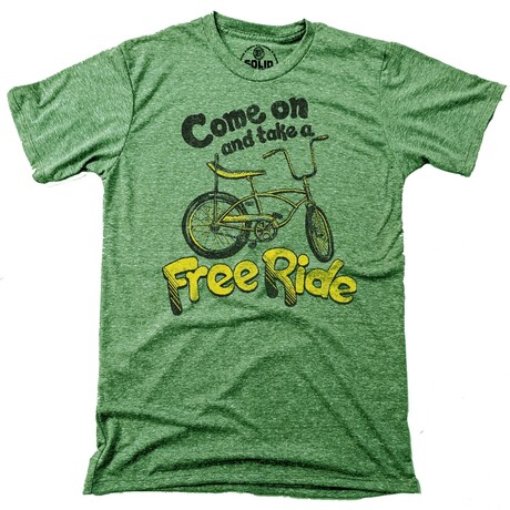 Come on and Take a Free Ride T-Shirt // Triblend Gray (XS)