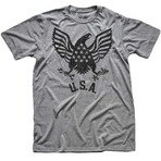 USA Eagle T-Shirt // Triblend Gray (M)
