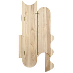 "Honeyed Dusk II" Hand Made & Hand Finished Dimensional Solid Paulownia Wood Abstracts Wall Art