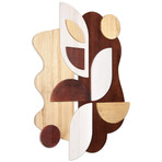 Sands Serenade I Hand Made & Hand Finished Dimensional Solid Paulownia Wood Abstracts Wall Art