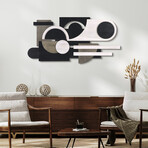 Luminous Whisper Hand Made & Hand Finished Dimensional Solid Paulownia Wood Abstracts Wall Art