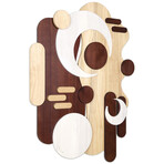 Sands Serenade II Hand Made & Hand Finished Dimensional Solid Paulownia Wood Abstracts Wall Art