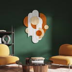 Cinnamon Dreamscape I & II Hand Made & Hand Finished Dimensional Solid Wood Abstracts